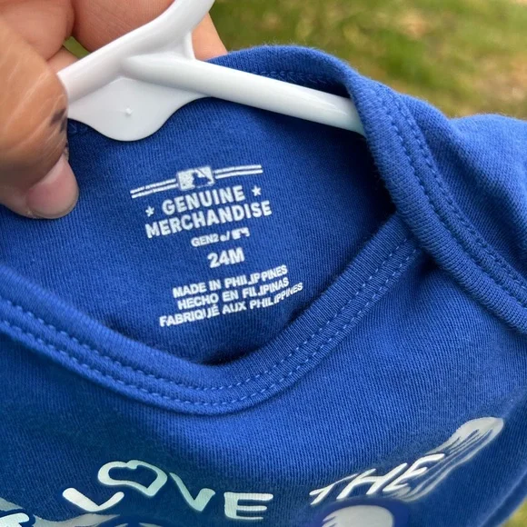 Genuine Merchandise Royal Blue Dodgers Baby Bodysuit - Picture 8 of 8